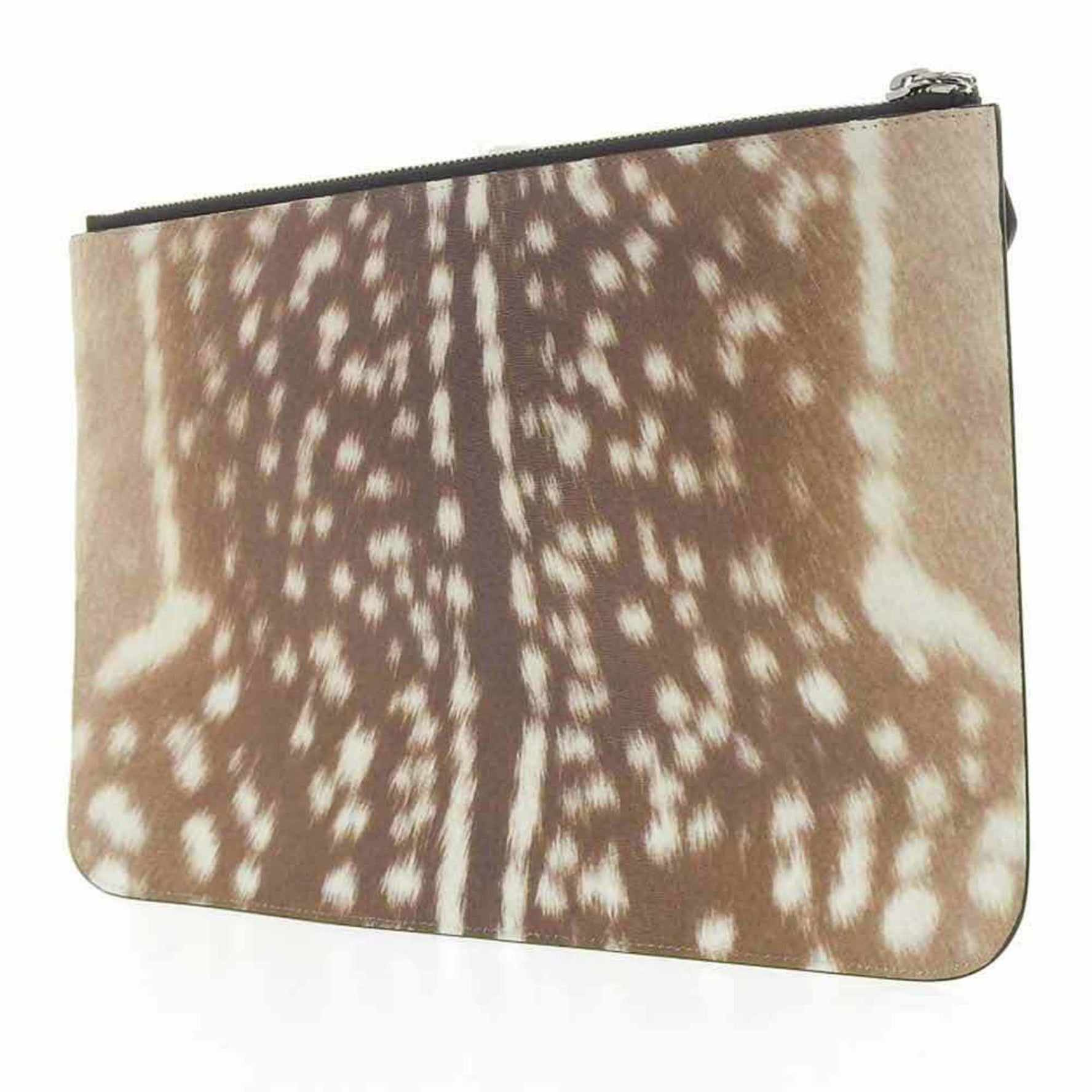 Burberry London BURBERRY LONDON Leopard Clutch Bag Pouch Brown