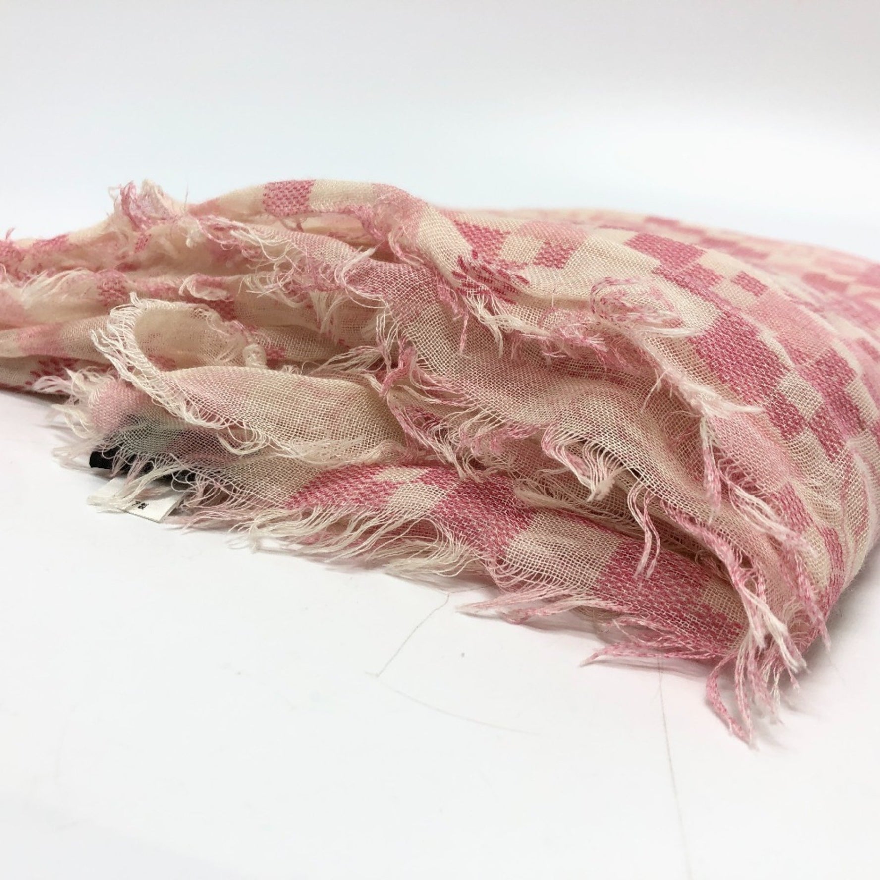 LOUIS VUITTON M72578 Damier Etoile Alize Stole Cashmere/Silk Women's Pink