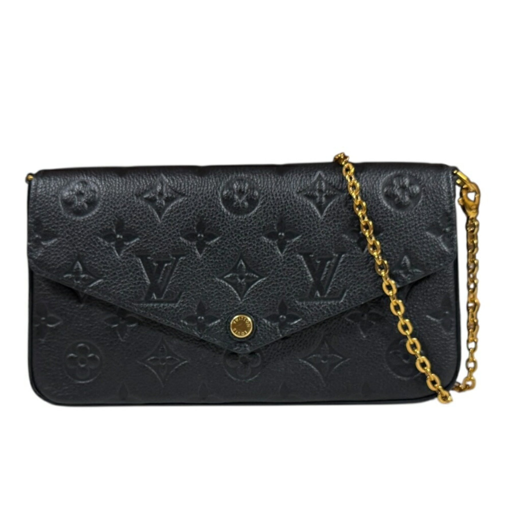 Louis Vuitton Pochette Felicie Monogram Empreinte Shoulder Bag Chain