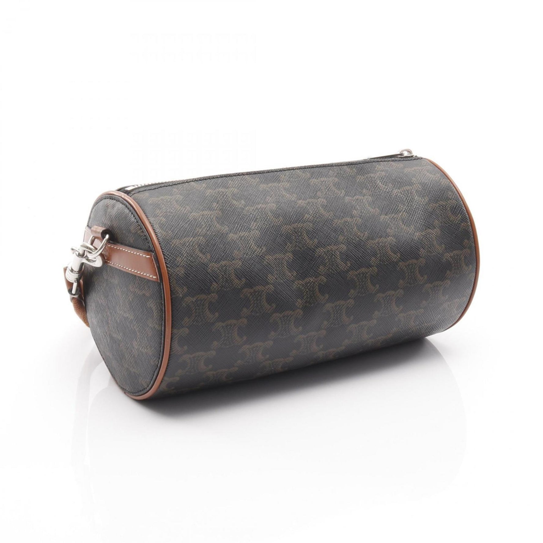 Celine Triomphe Shoulder Bag, PVC-Coated Canvas and Leather