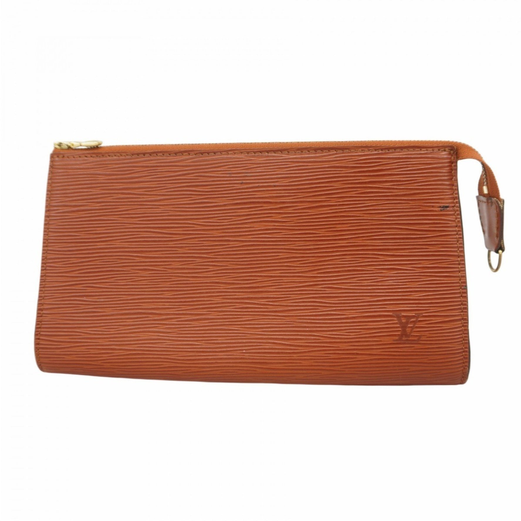 Louis Vuitton Epi Pouch Accessoires M52953 Kenya Brown Women's