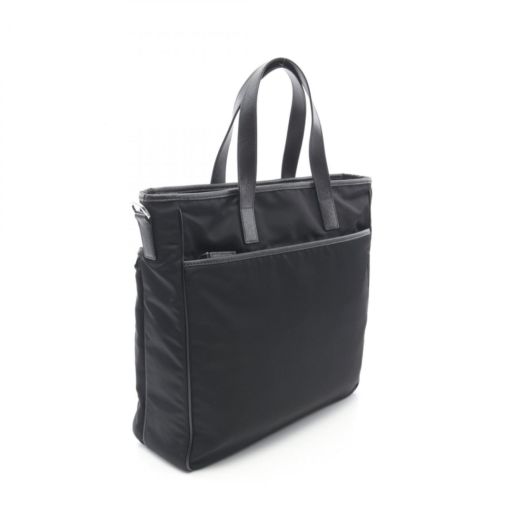 Prada Vitello City Business Bag in Nylon and Saffiano Leather