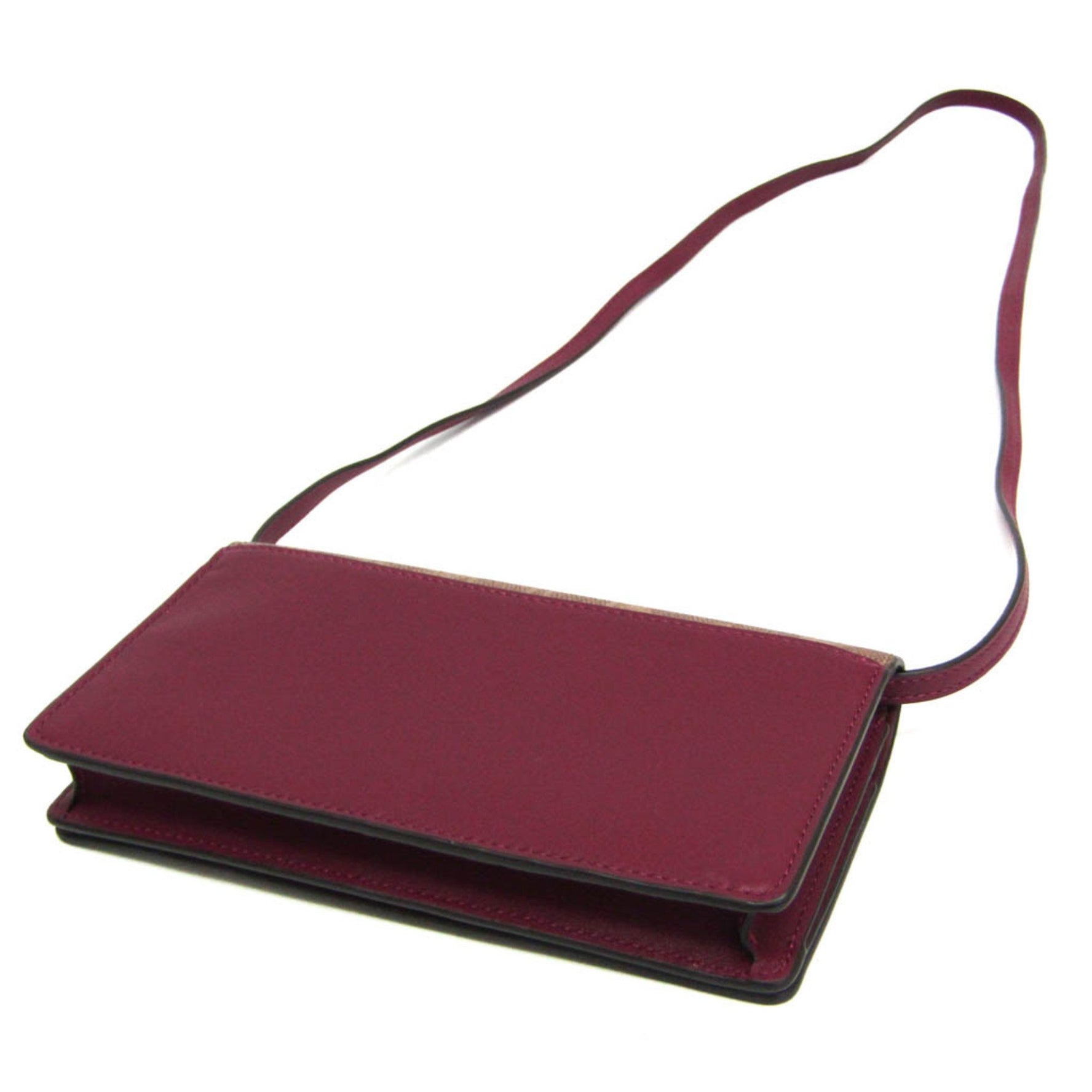 Coach Signature Anna Foldover Leather,PVC Shoulder Bag Beige,Brown,Purple