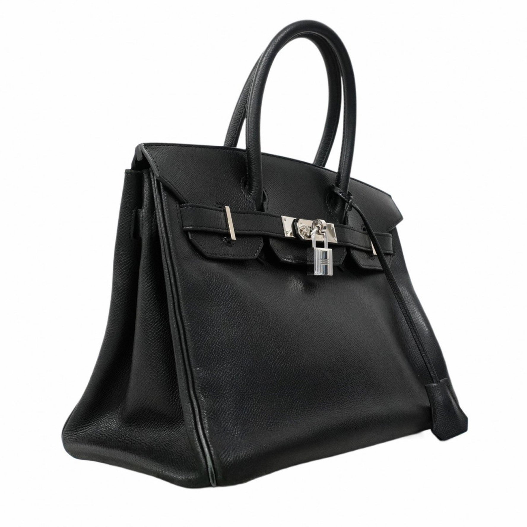 Hermes Hermès Birkin 30 Handbag, Epsom Leather, Black, N Stamp, Women's, P1477931