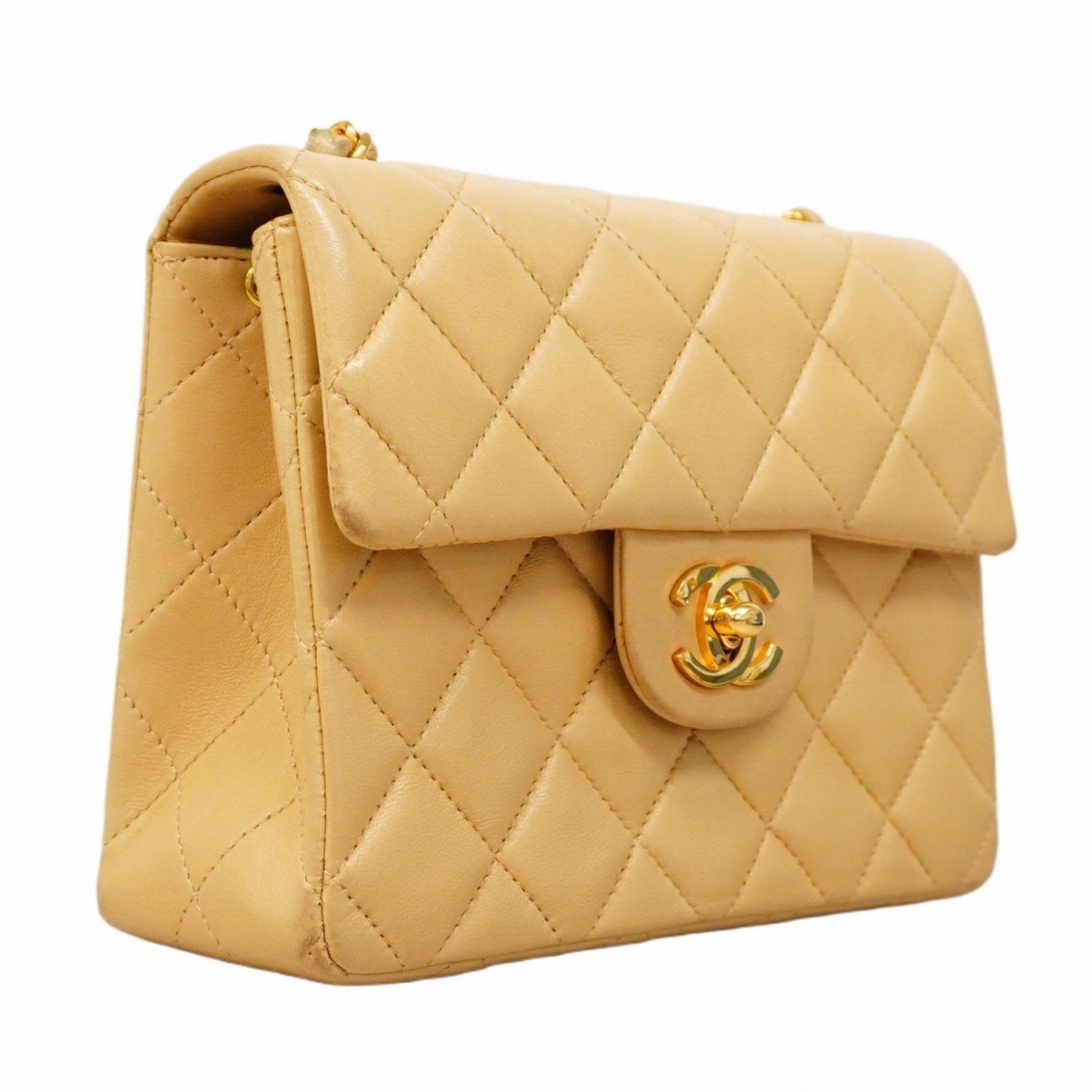 Chanel Mini Matelasse Shoulder Bag with Chain Bag, Lambskin