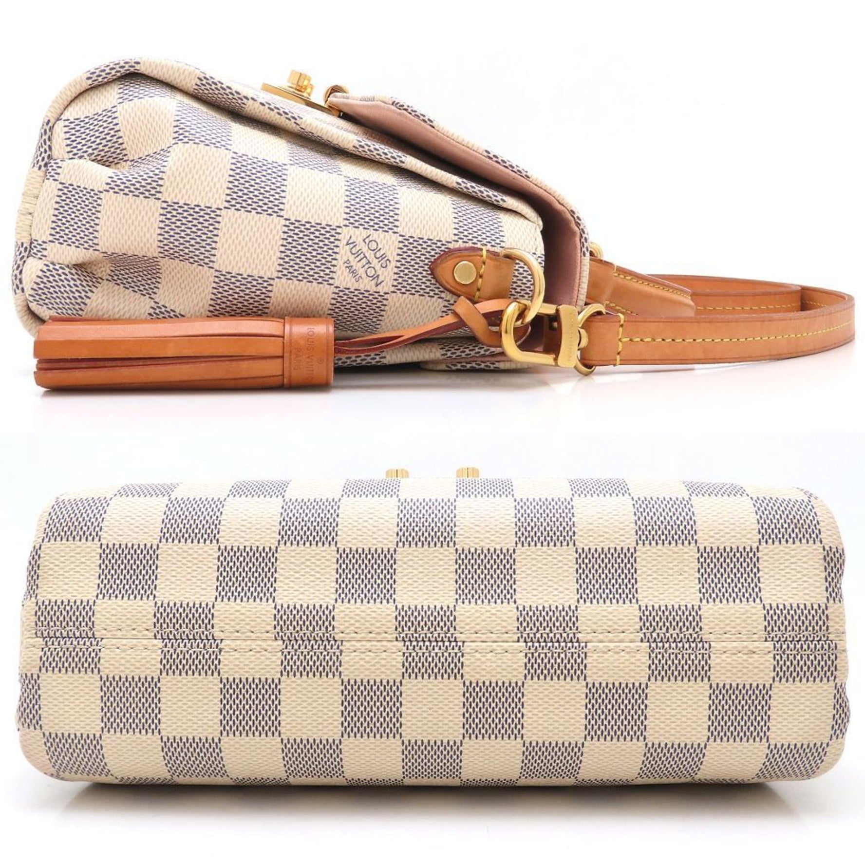 LOUIS VUITTON Damier Azur Croisette Shoulder Bag