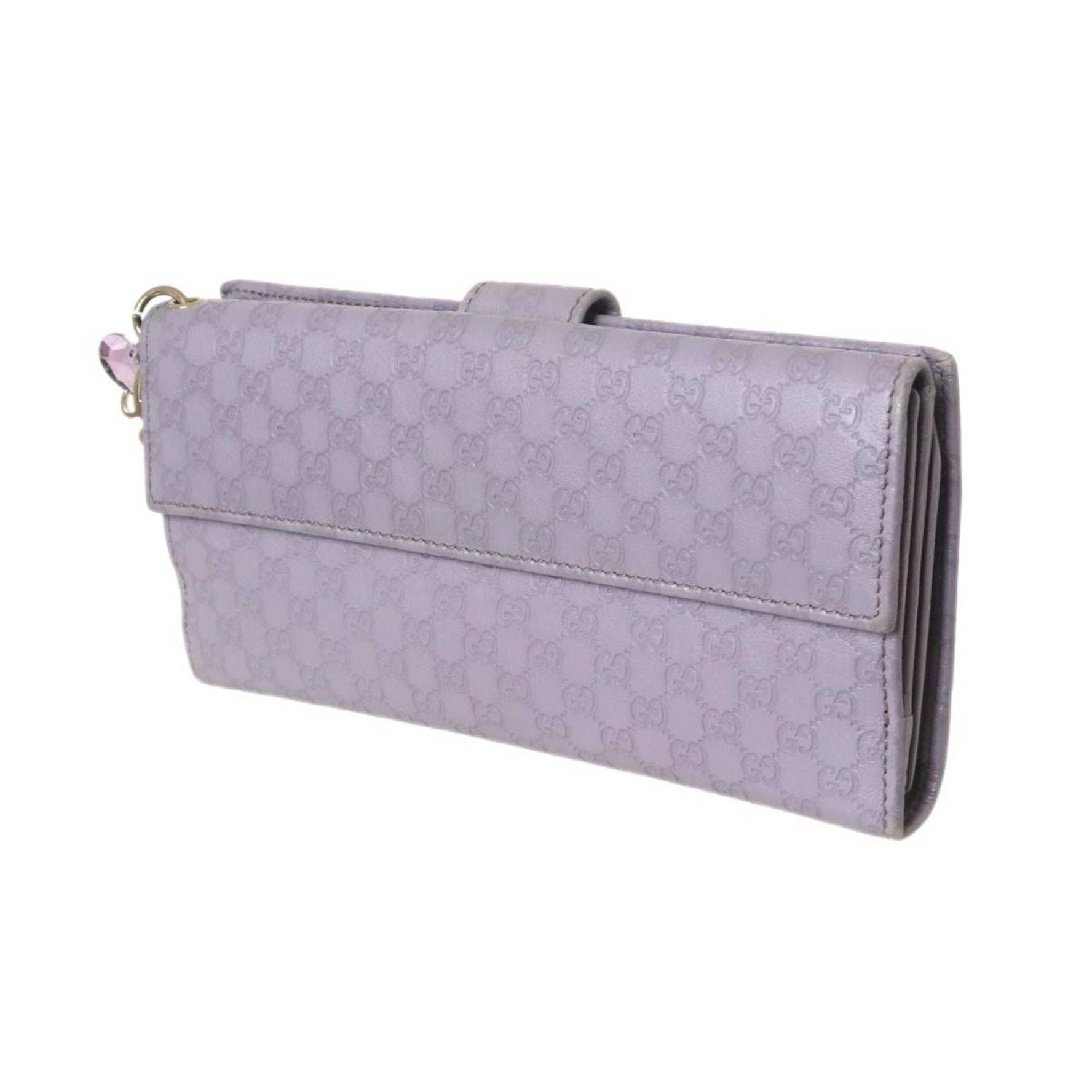 GUCCI Long Wallet W Guccissima Purple Gray 282540-2778