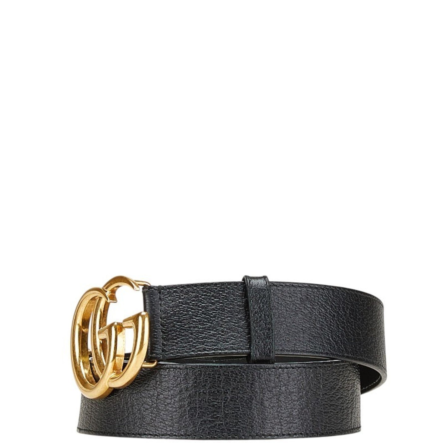 Gucci GG Marmont Belt, Sizes 80 and 32, Black Leather, Men's,
