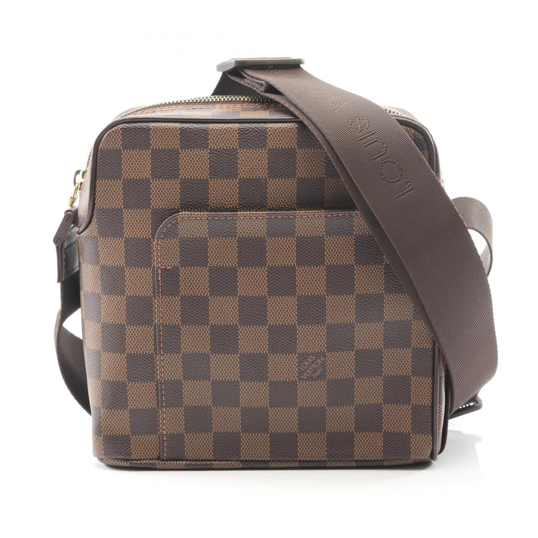 Louis Vuitton Olaf PM Damier Ebene Shoulder Bag, Coated Canvas and Leather
