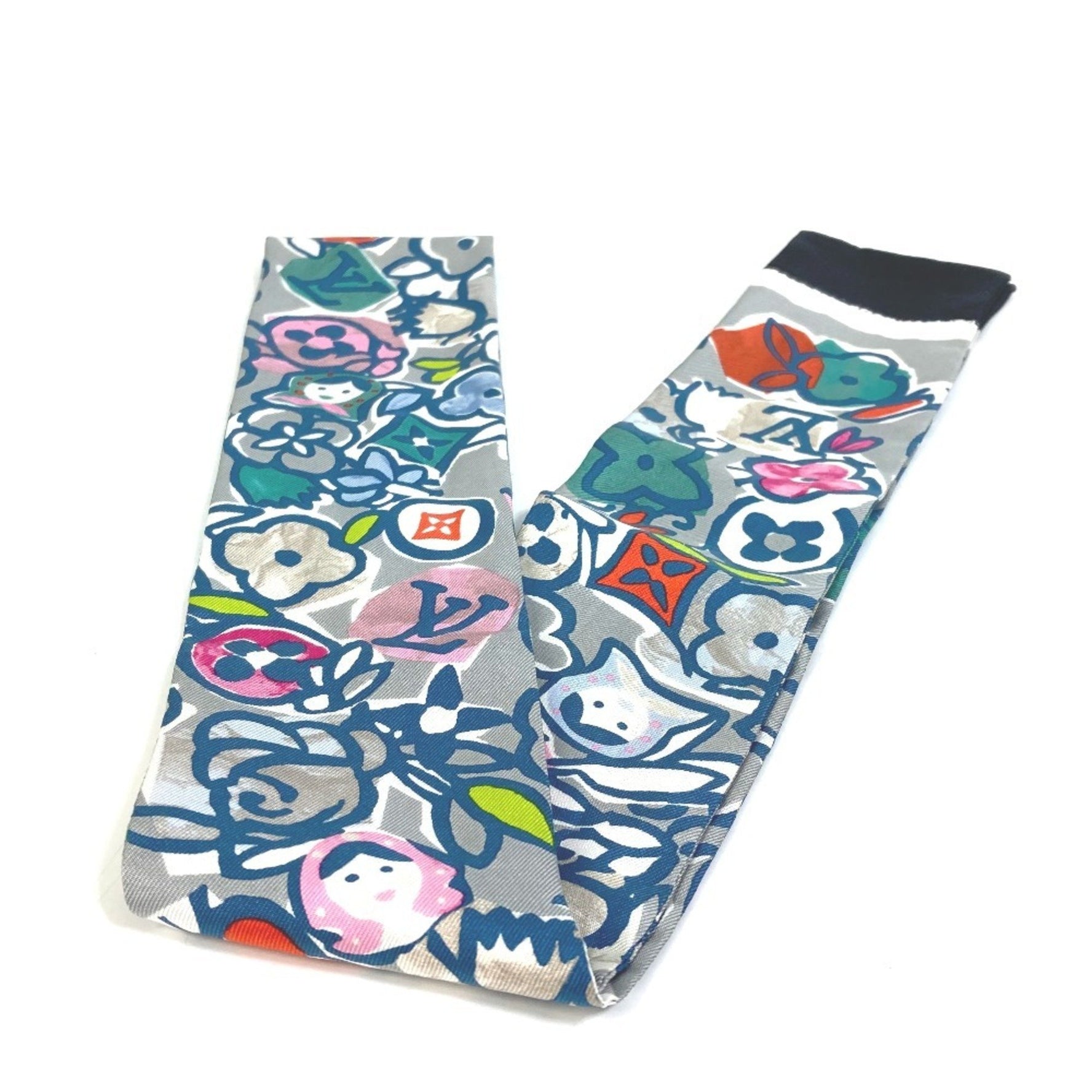 Louis Vuitton Monogram Bandeau LV Pop Scarf, Silk