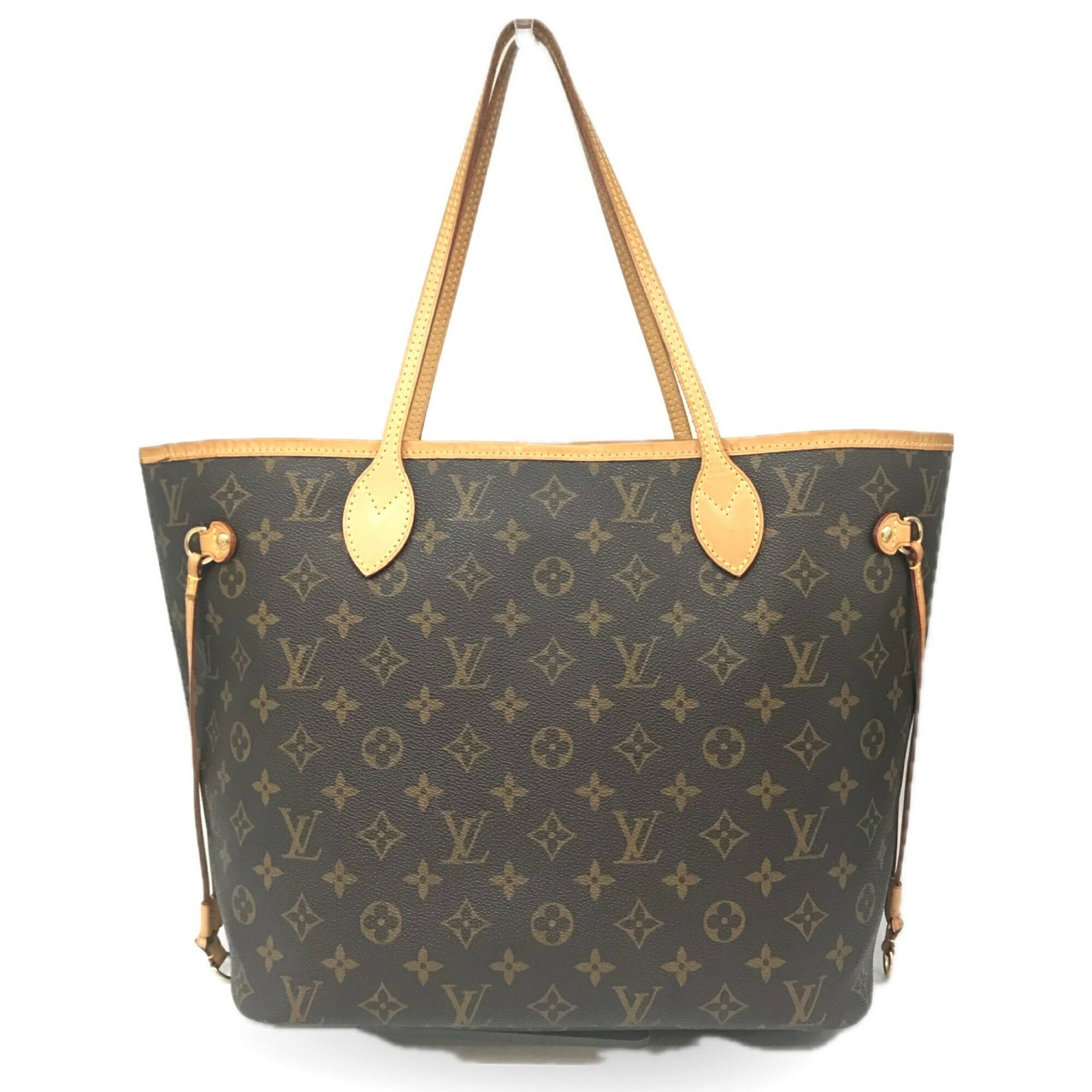 Louis Vuitton Neverfull MM Monogram Tote Bag Brown Canvas