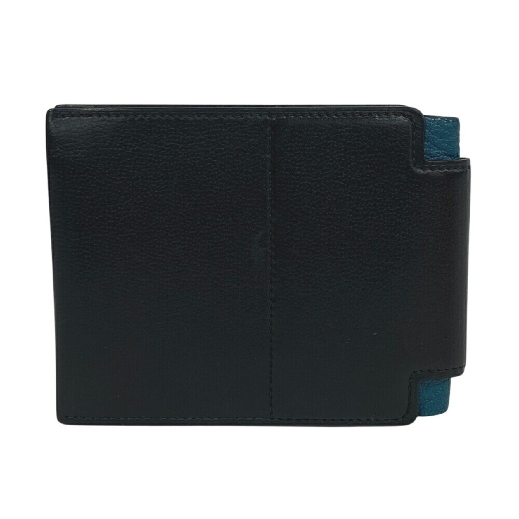 HERMES Hermes H Sport Compact Bi-fold Wallet Coin Purse Bills Cards Men Women Black
