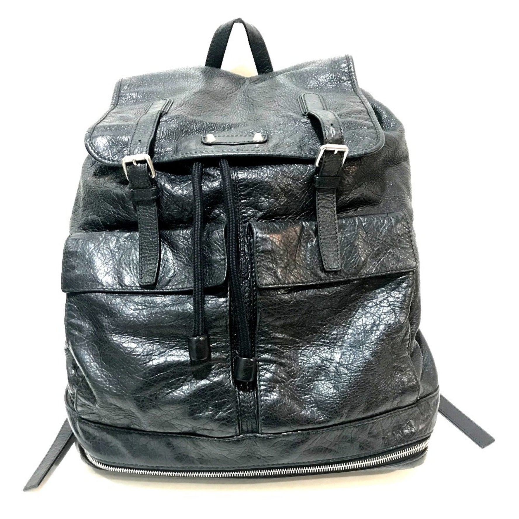 BALENCIAGA Backpack Rucksack Rucksack/Daypack Sheepskin Unisex Black