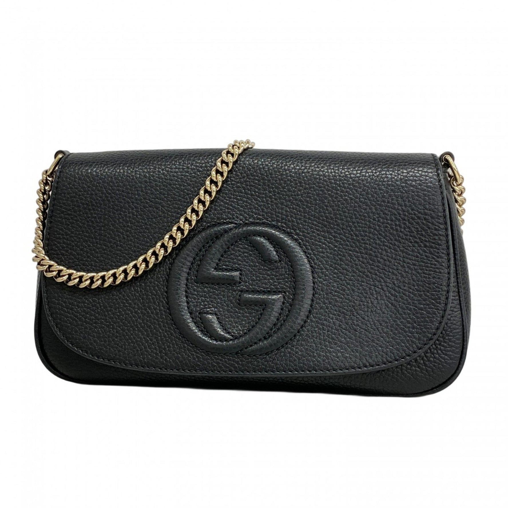 Gucci Interlocking G Shoulder Bag Leather