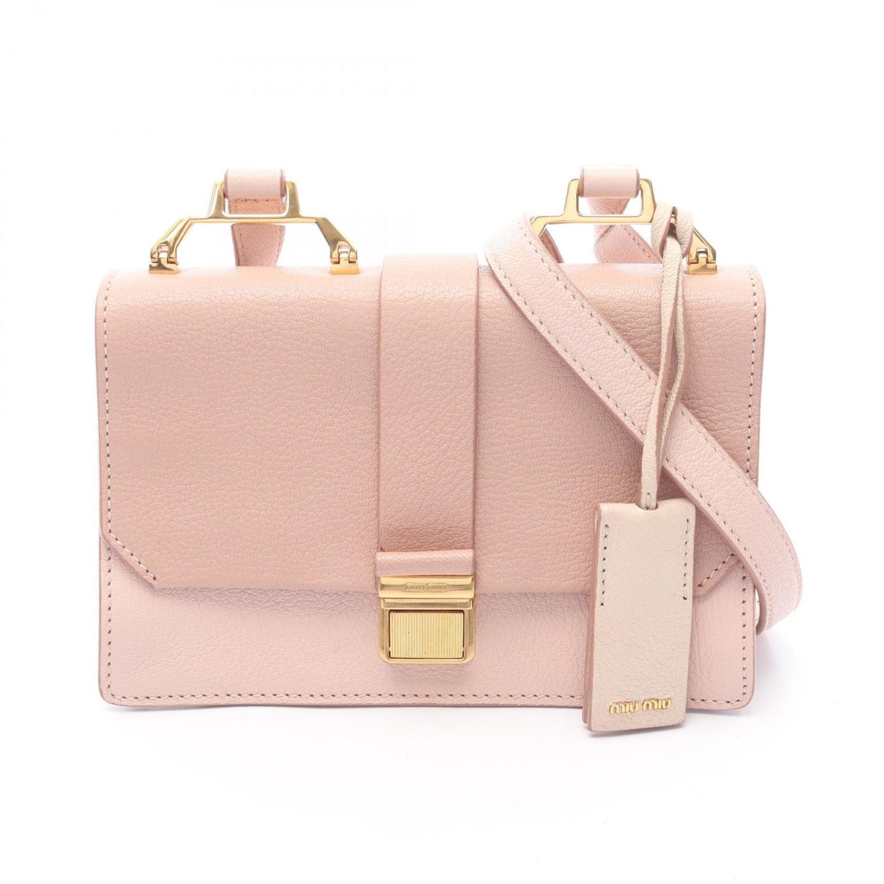 Miu Miu Miu Madras Shoulder Bag, Leather