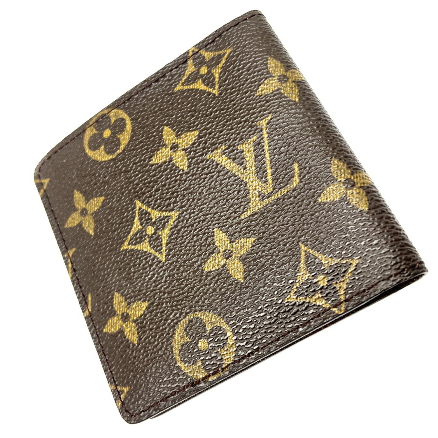 LOUIS VUITTON Louis Vuitton Portobier 6 Business Card Holder/Card Case Coated Canvas Monogram Brown