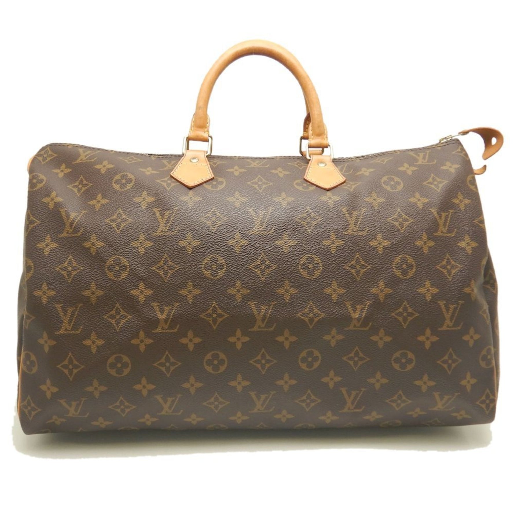 LOUIS VUITTON Monogram Speedy 40 Boston Bag, Brown