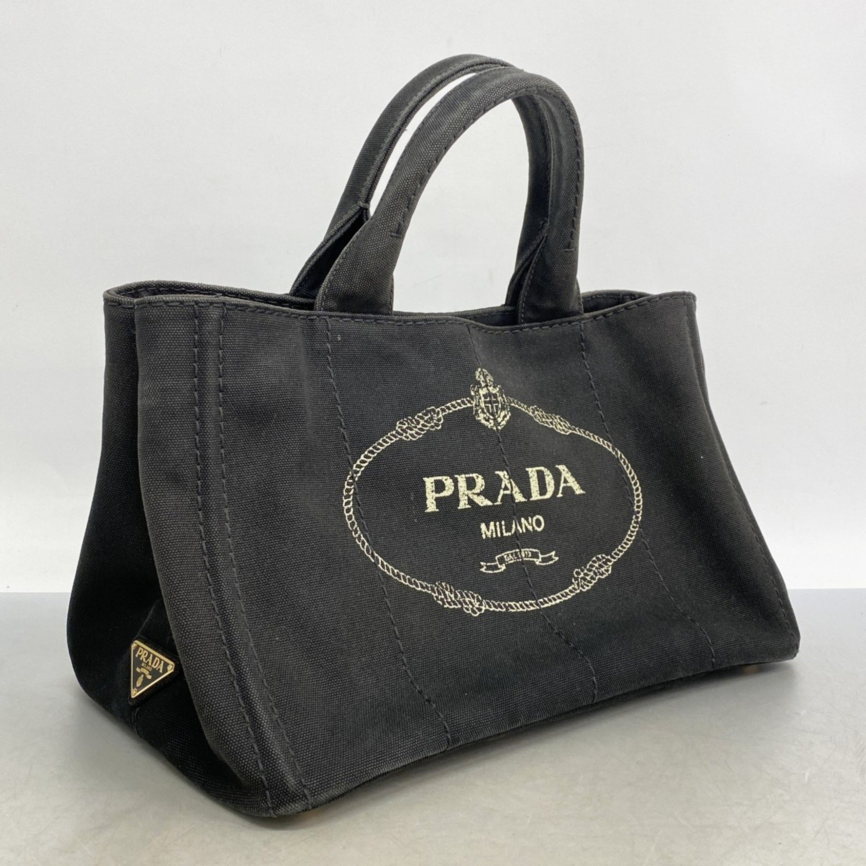 Prada Canapa Canvas Tote Bag