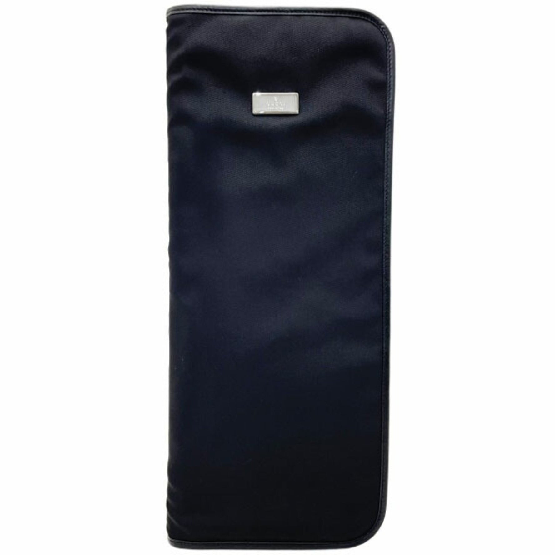 Gucci Tie Case Plate Necktie Holder Nylon Leather 019 0359 Storage with Hanger Portable