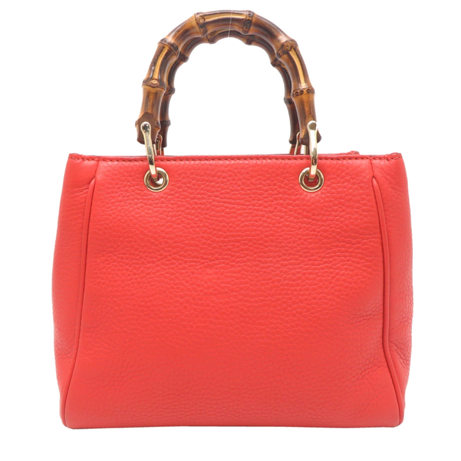 Gucci Bamboo Mini Shopper Handbag in Leather