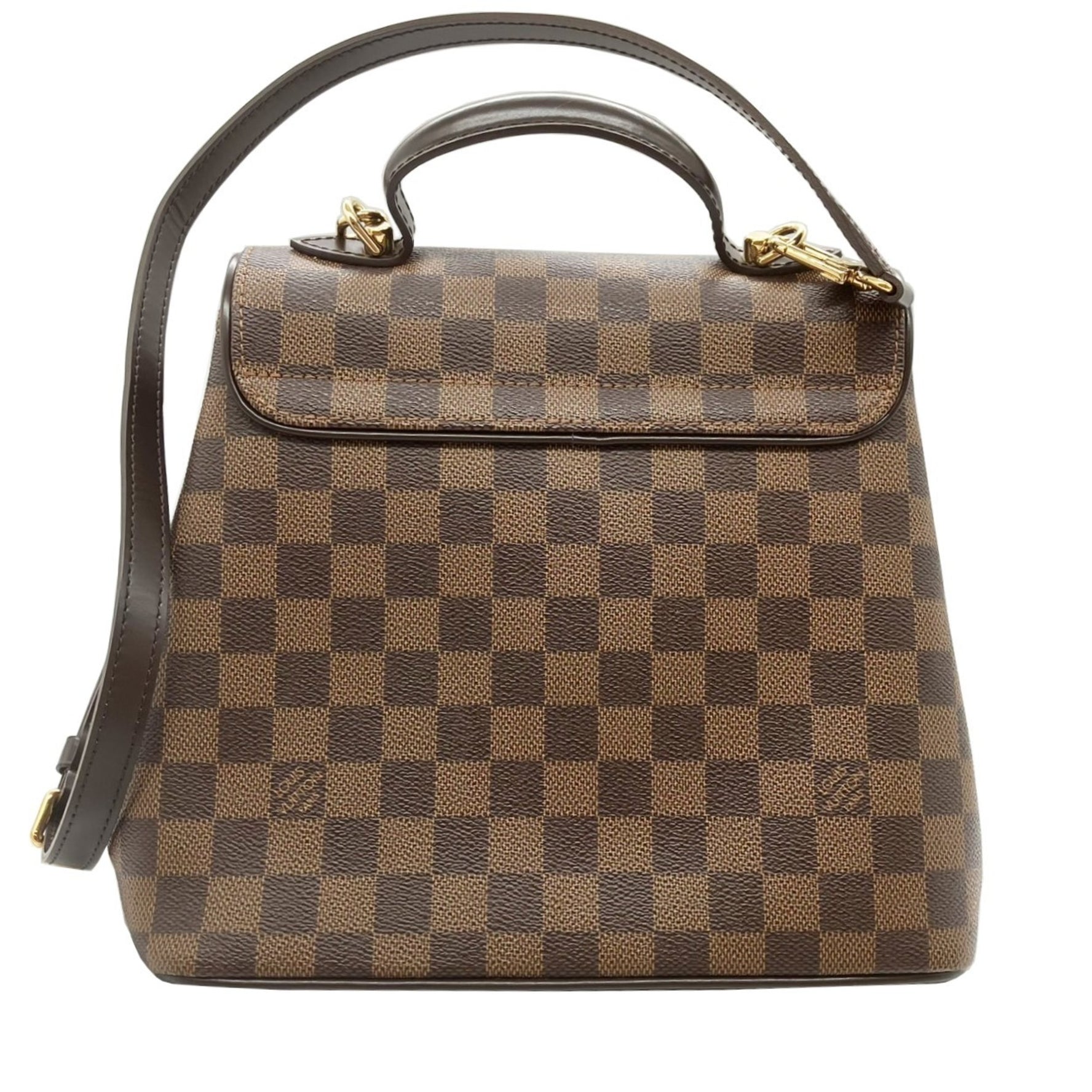 Louis Vuitton Bergamo MM Damier Shoulder Bag Brown