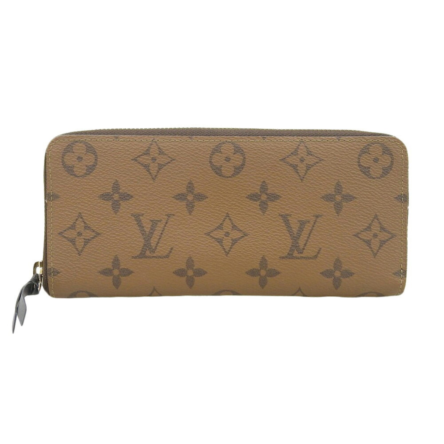 Louis Vuitton Monogram Reverse Portefeuille Clemence Round Long Wallet