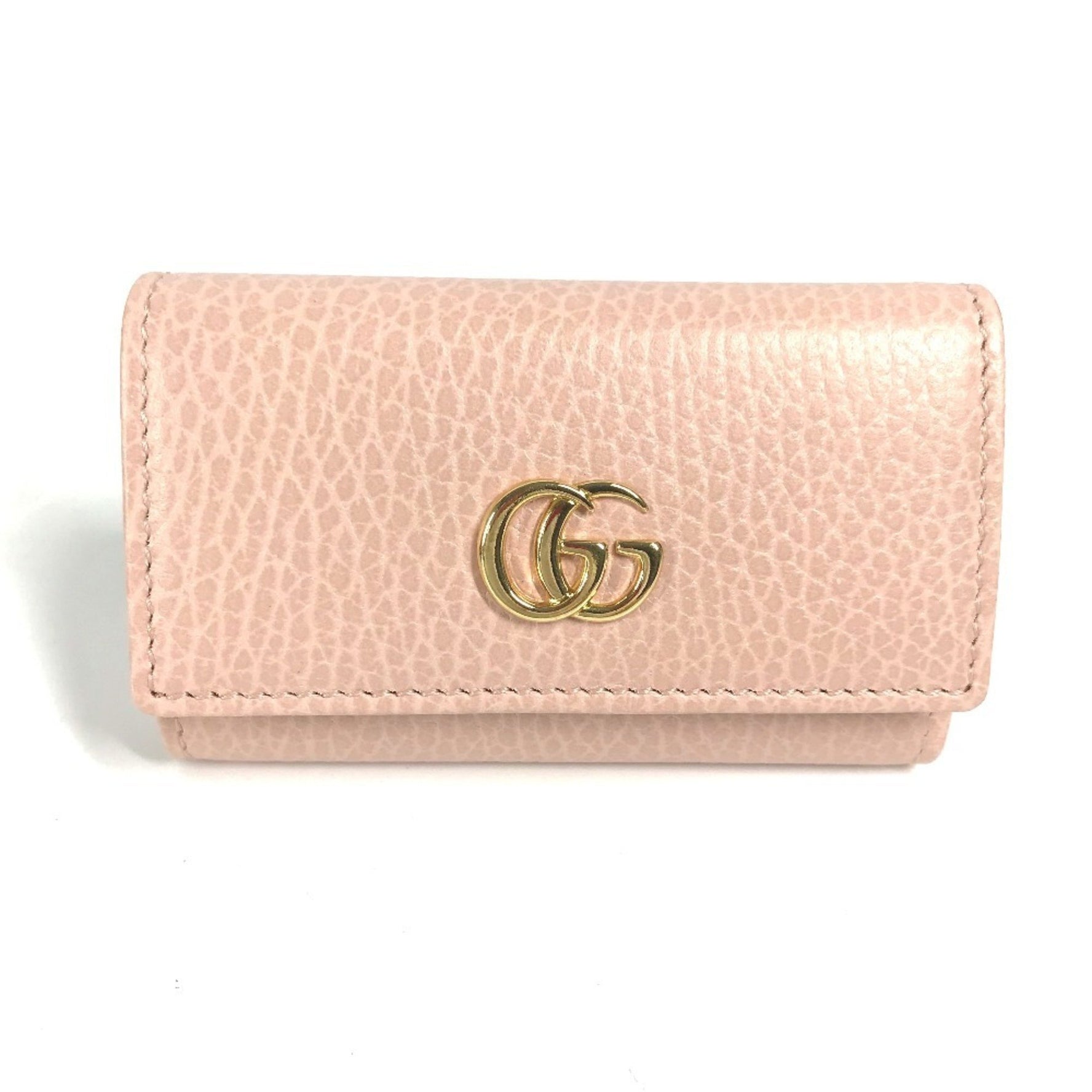 GUCCI GG Marmot Double G Key Case, Leather