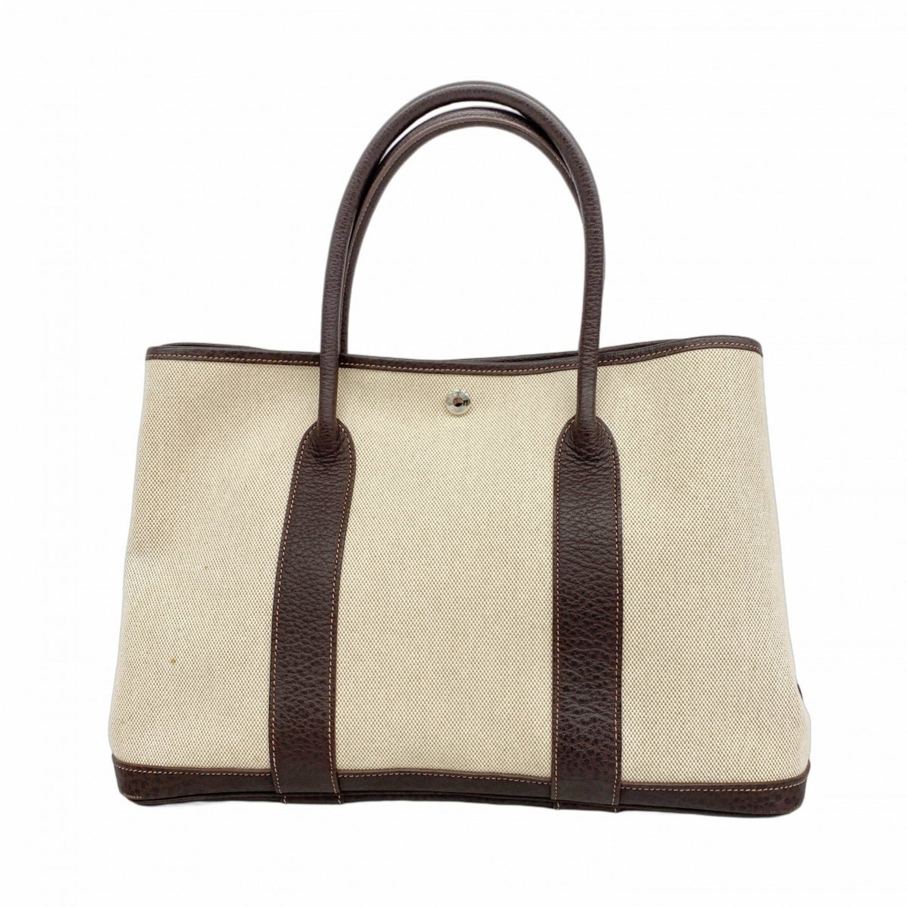 Hermes Hermès Garden PM Tote Bag in Toile Ash (J Stamp)