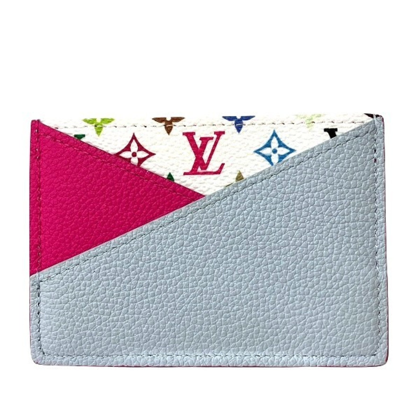 Louis Vuitton Monogram Multicolore Porte Carte Criss Cross Card Case in Collaboration with Takashi Murakami