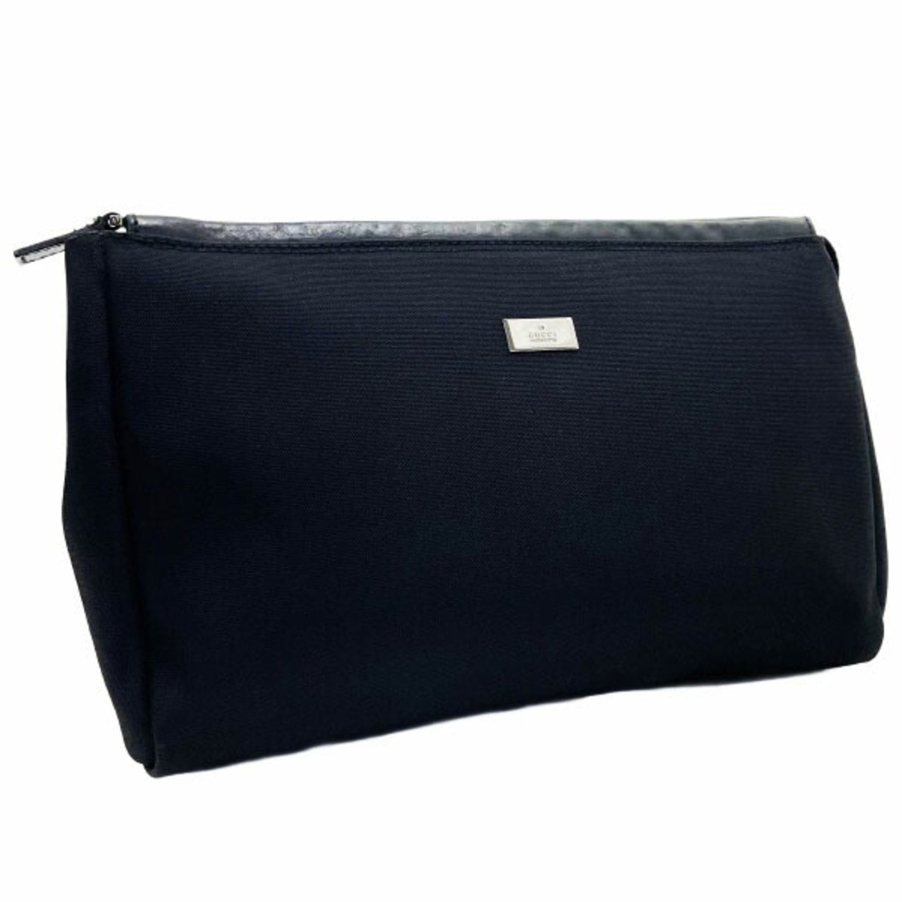 Gucci Second Bag Plate Clutch Nylon Leather Black 02883 GUCCI Pouch Multi in Men's NN-15158