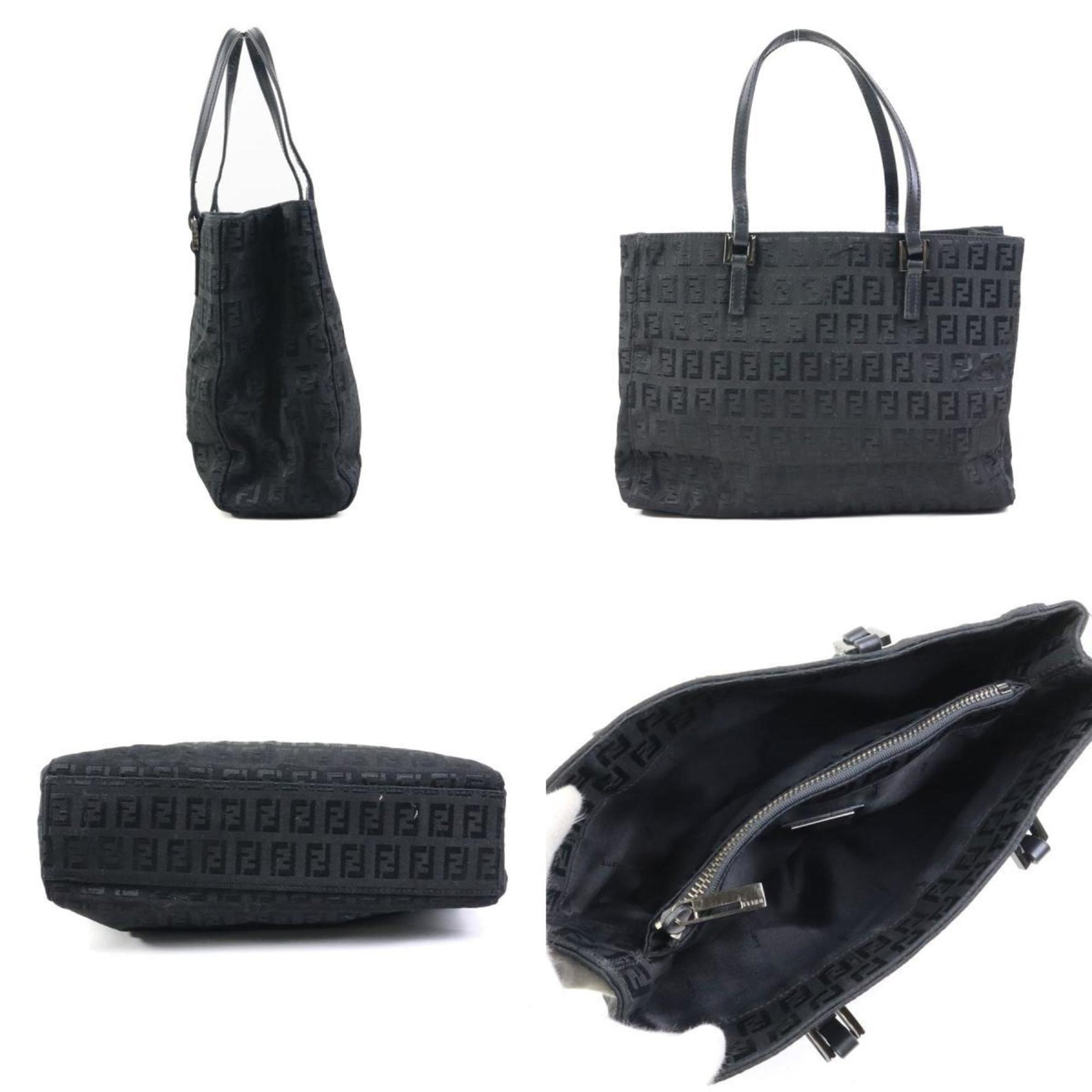 FENDI Zucchino Nylon Canvas Handbag