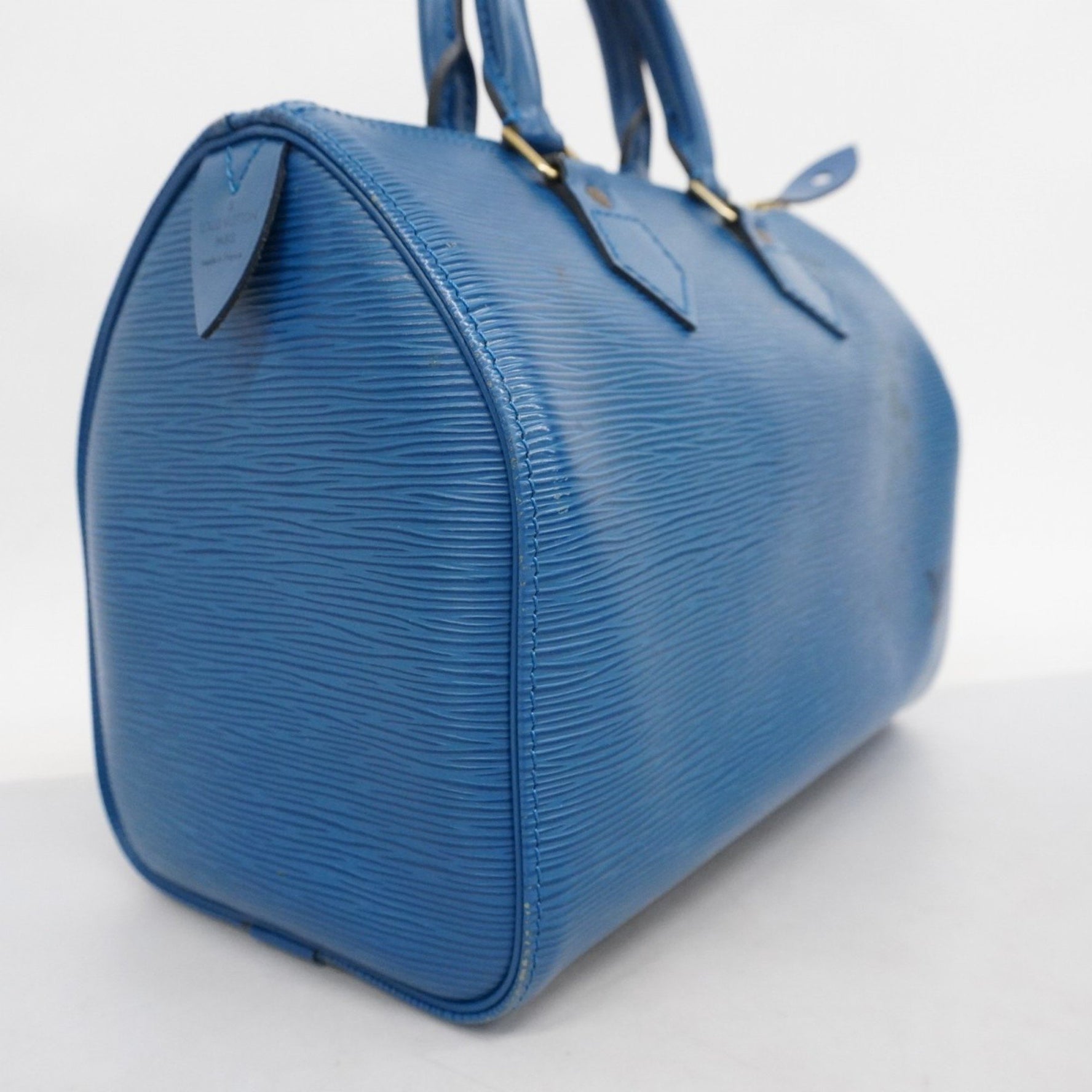 Louis Vuitton Epi Speedy 25 Handbag M43015 Toledo Blue for Women