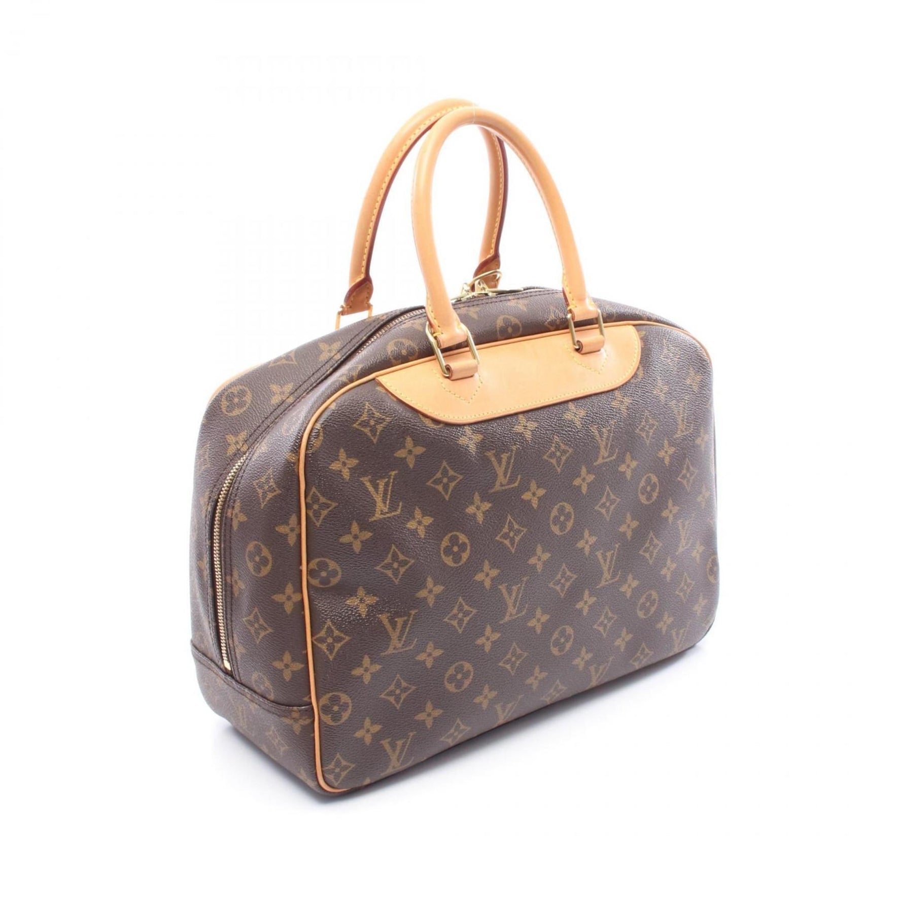 Louis Vuitton Deauville Bowling Vanity Handbag, Coated Canvas and Leather, Monogram