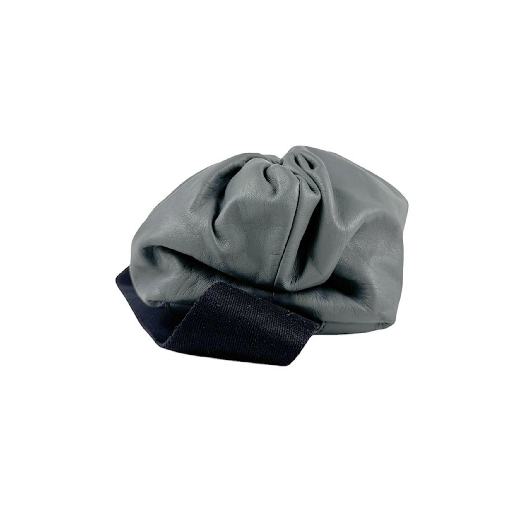 Bottega Veneta The Body Pouch Leather Canvas Grey Black