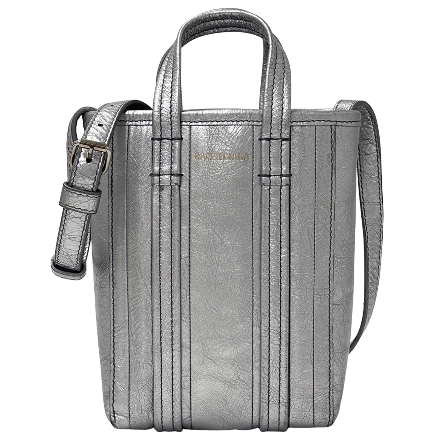 Balenciaga Barb Phone Shoulder Bag, Leather, Pouch, Mini Small