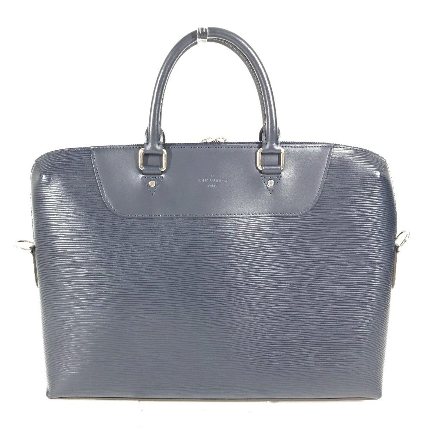 LOUIS VUITTON M51177 Epi Porte Document Jour PDJ Bag Business Leather Men's Blue Marine Navy