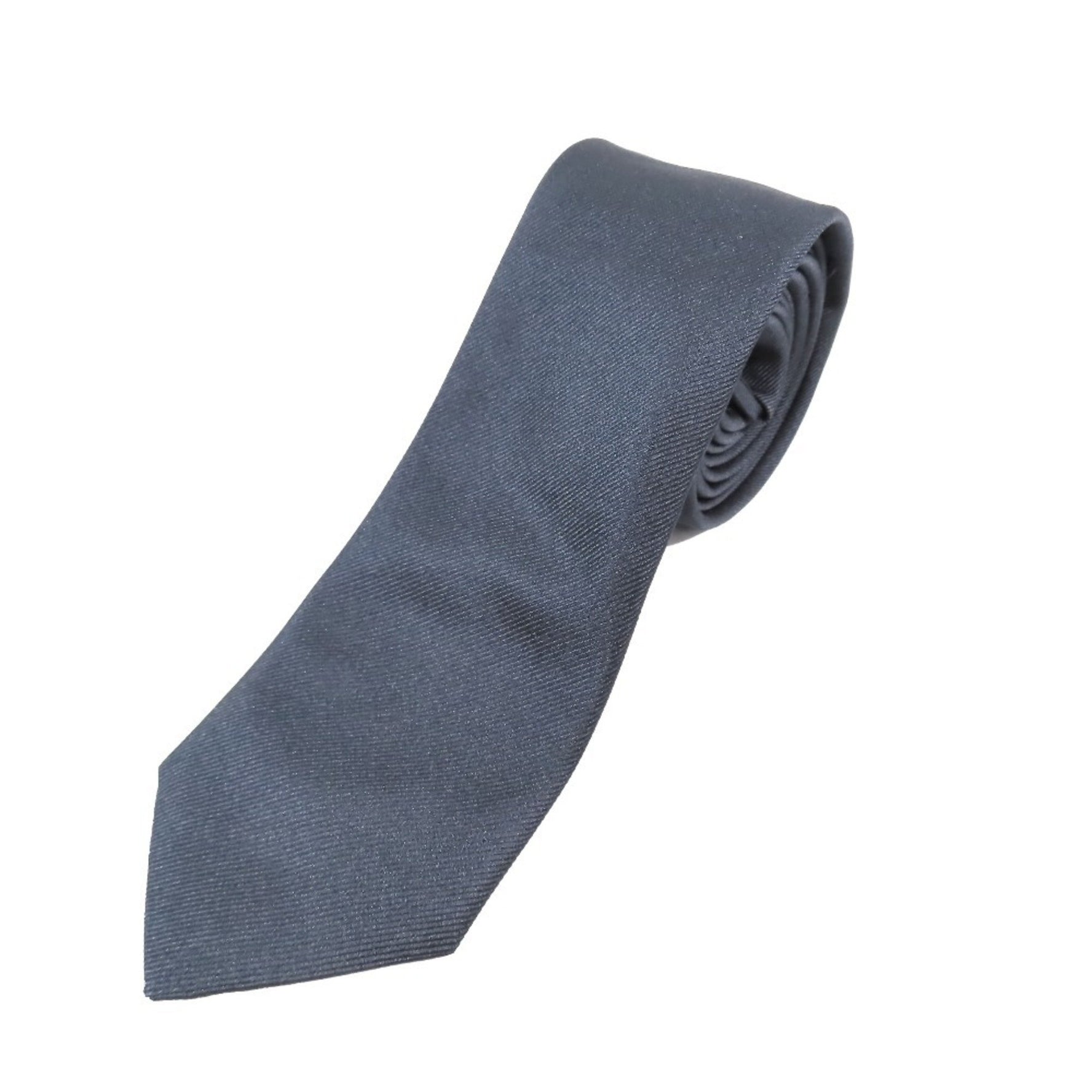 Christian Dior Dior Narrow Tie 100% Silk Suit Formal Business Party Dark Navy Men's