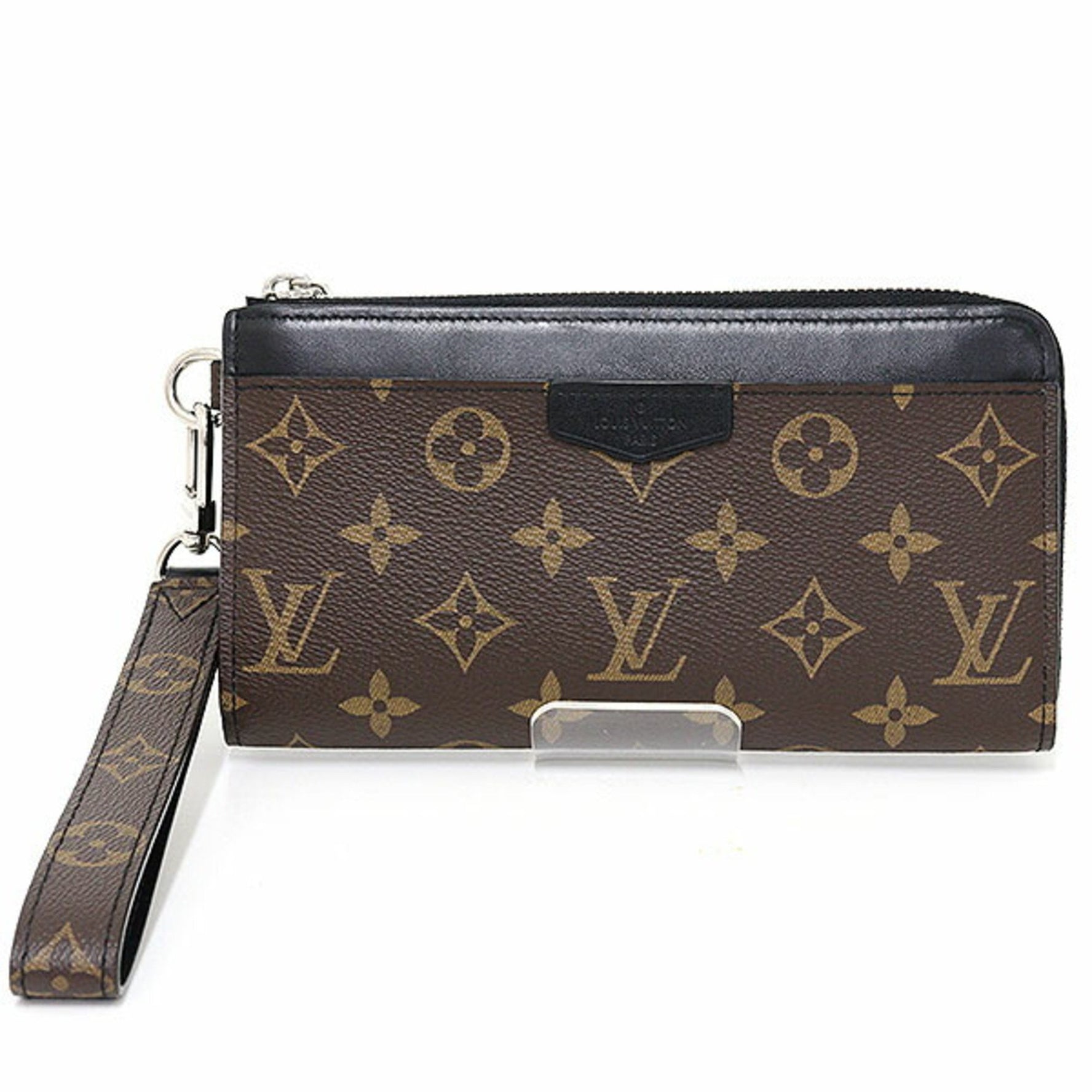 Louis Vuitton Zippy Dragonne Monogram Canvas/Taiga Leather Brown/Black Long Wallet