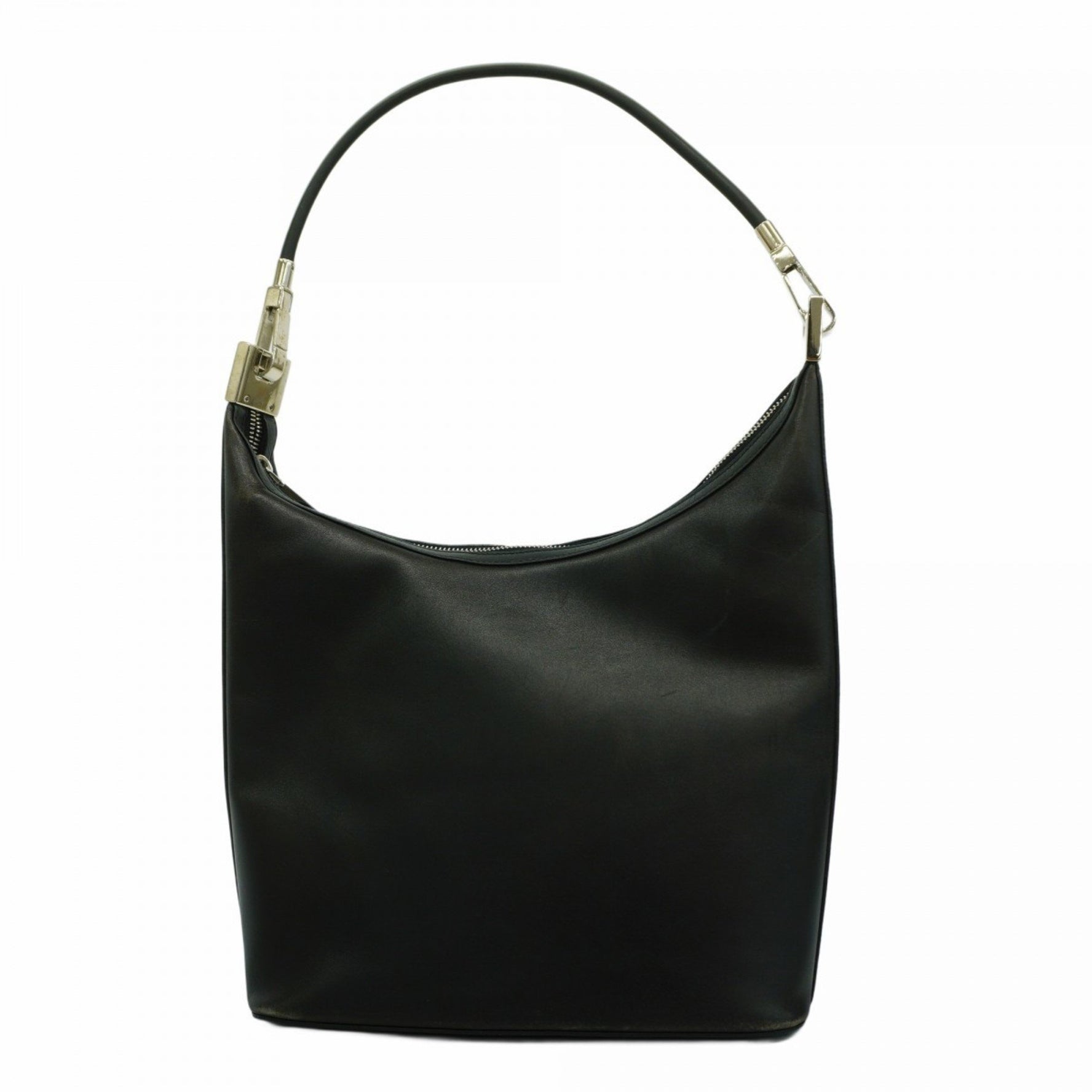 Gucci Shoulder Bag 001 3814 Leather Black Women's