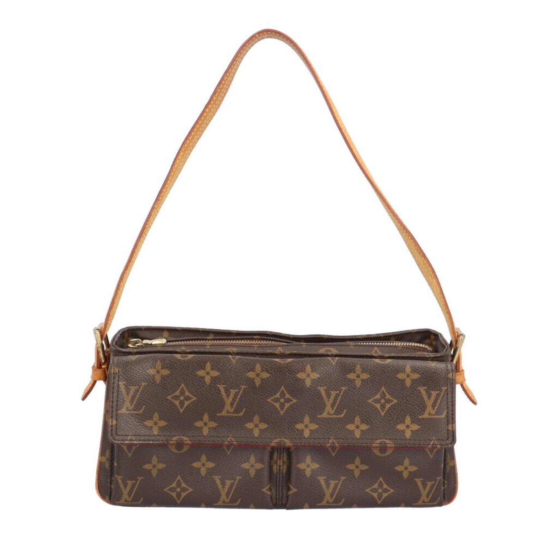 Louis Vuitton Vivacite MM Monogram Shoulder Bag Canvas M51164 Brown Women's LOUIS VUITTON