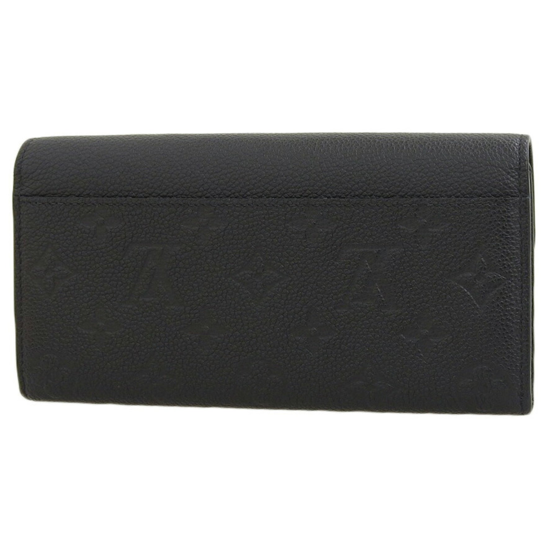 Louis Vuitton Monogram Empreinte Portefeuille Sarah M61182 Long Wallet Noir