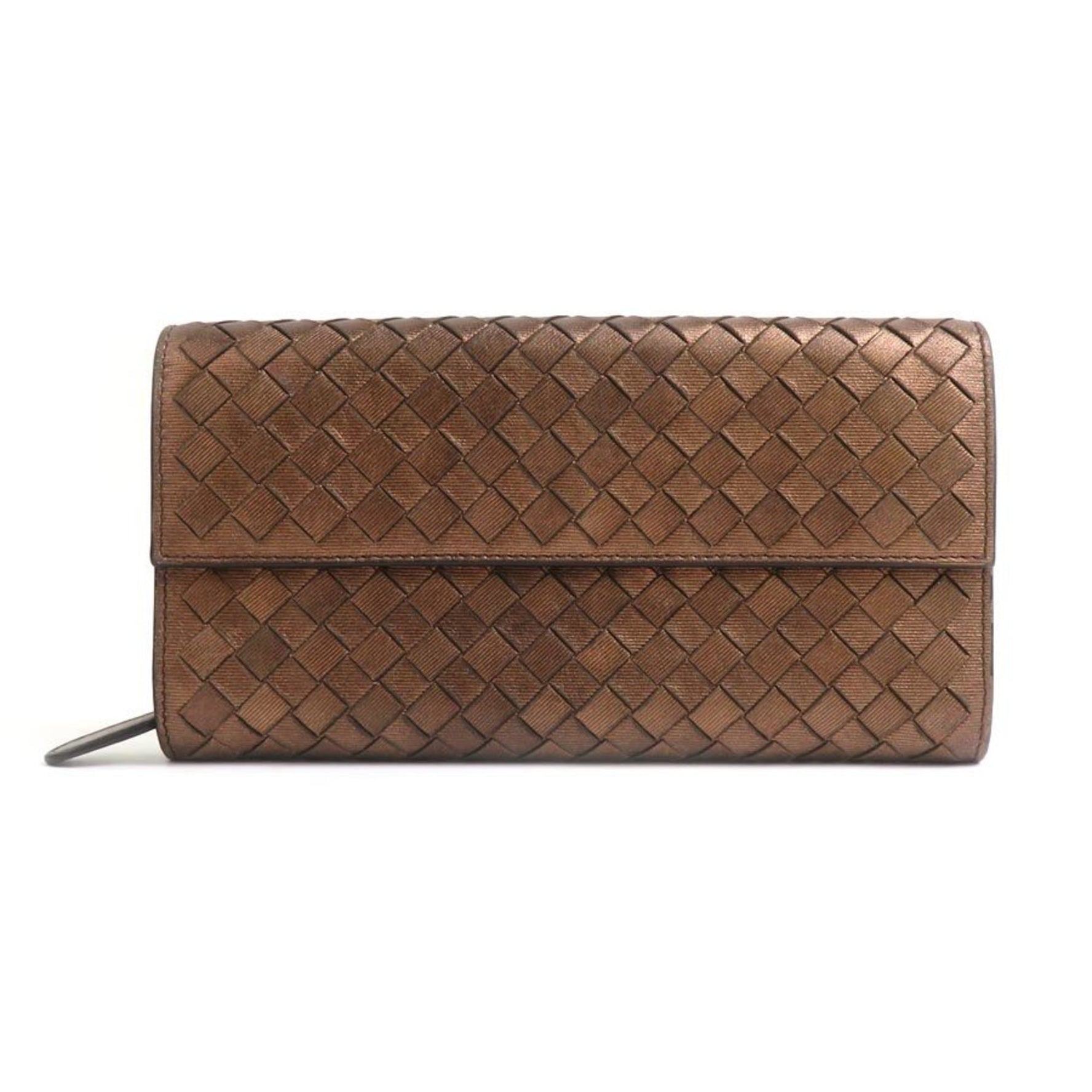 Bottega Veneta Long Wallet Intrecciato Leather