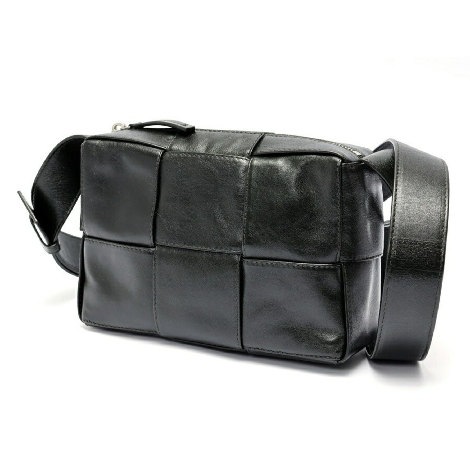 Bottega Veneta Arco Camera Bag Cassette Intrecciato Leather Dark Green