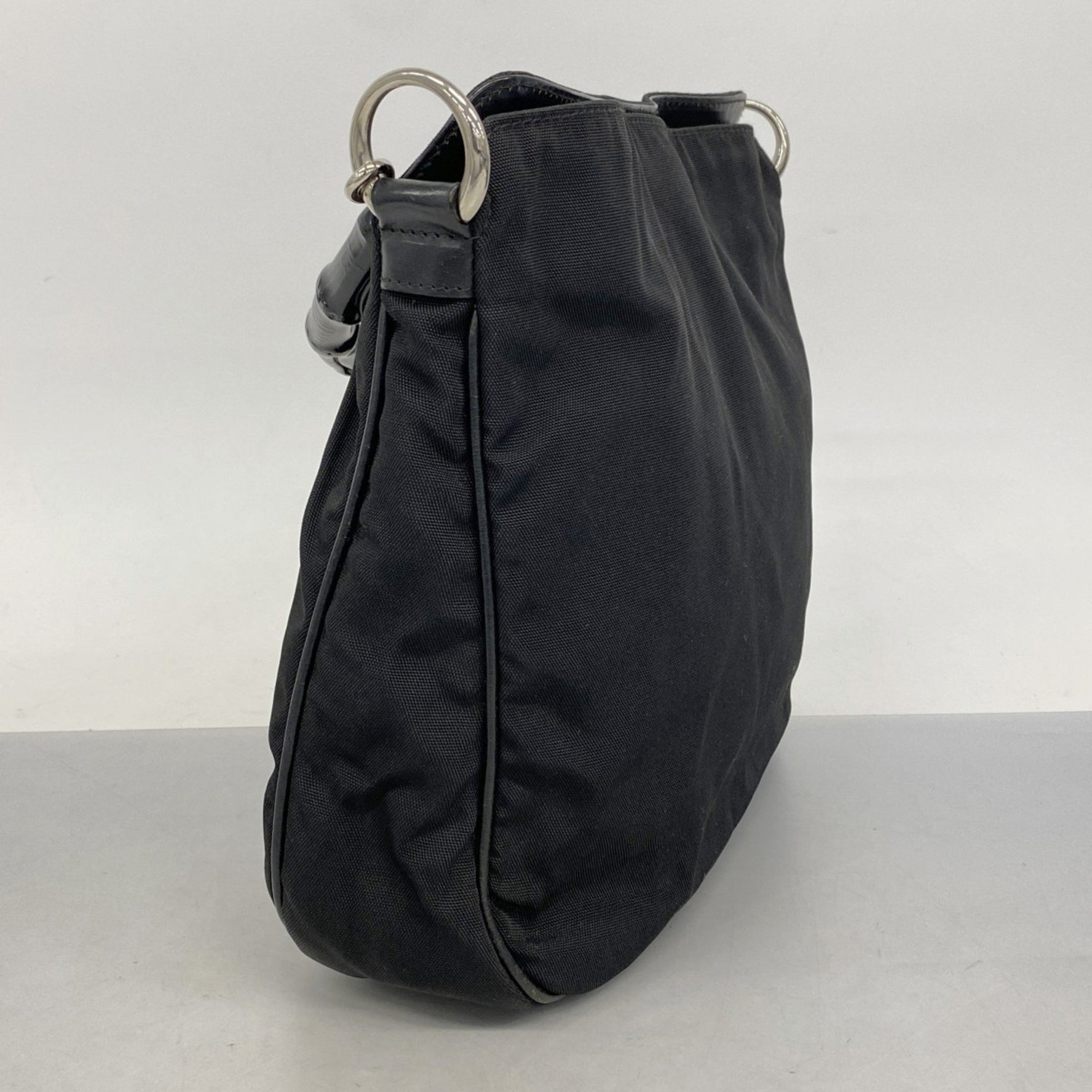 Gucci Bamboo 001 1638 Nylon Handbag in