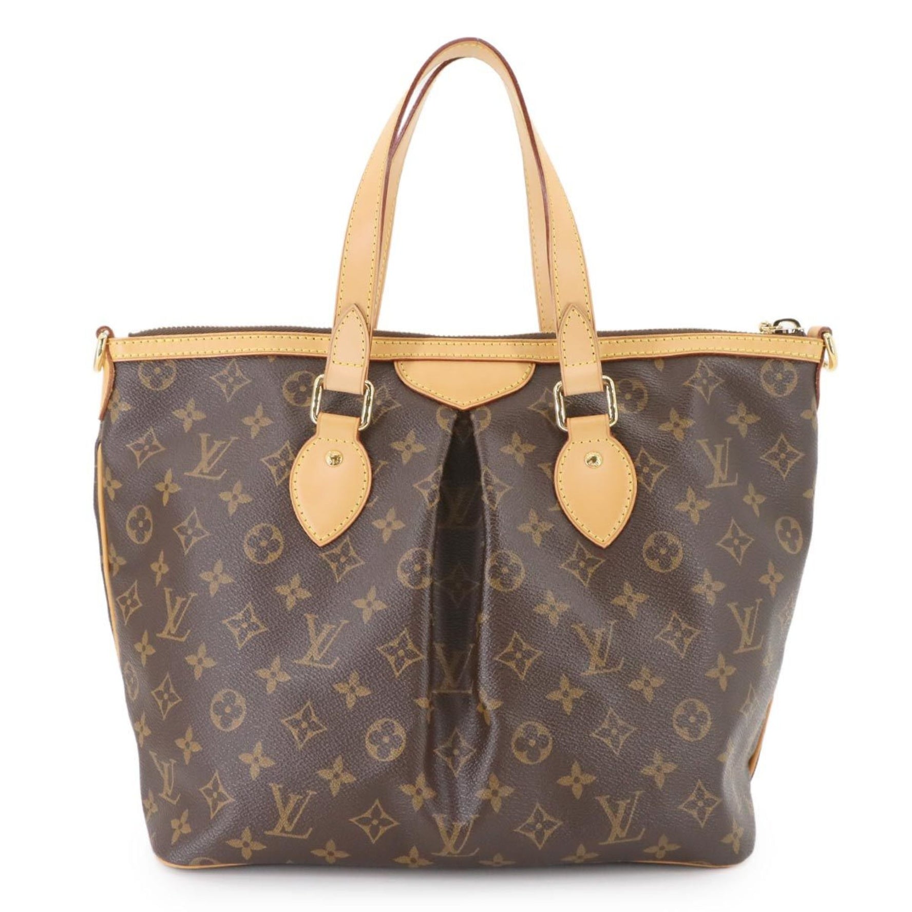 Louis Vuitton Monogram Palermo PM 2-way Tote/Shoulder Bag, Brown, M40145