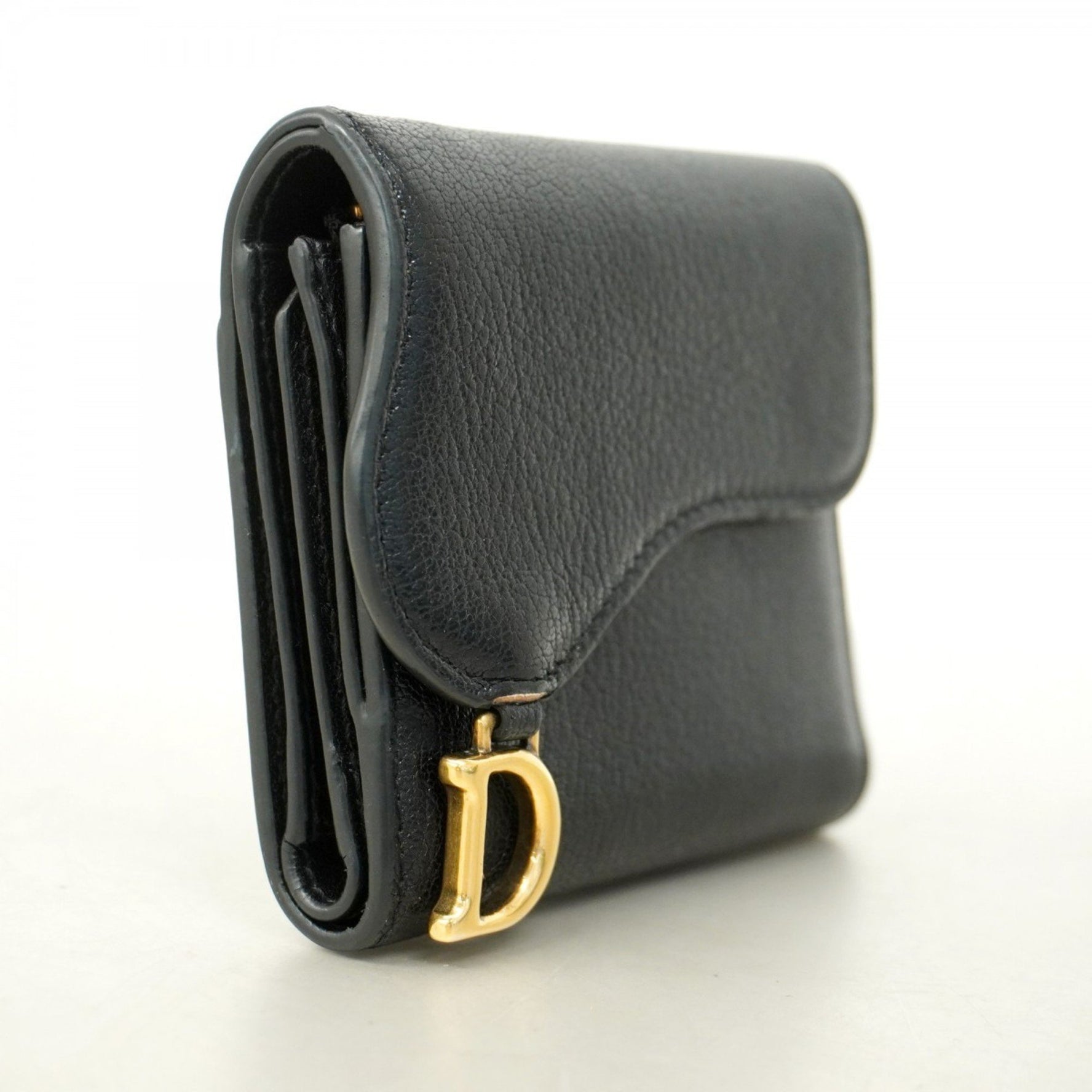 Christian Dior Tri-fold Wallet Leather