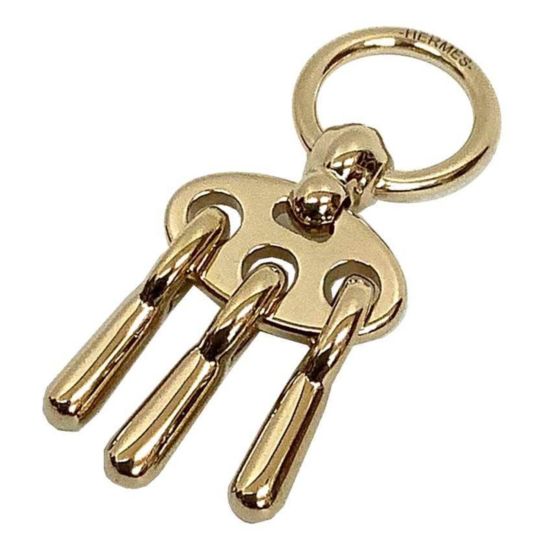 Hermes HERMES Scarf Ring Charm/Bit 2023 Collection H603322S 00 Gold Color