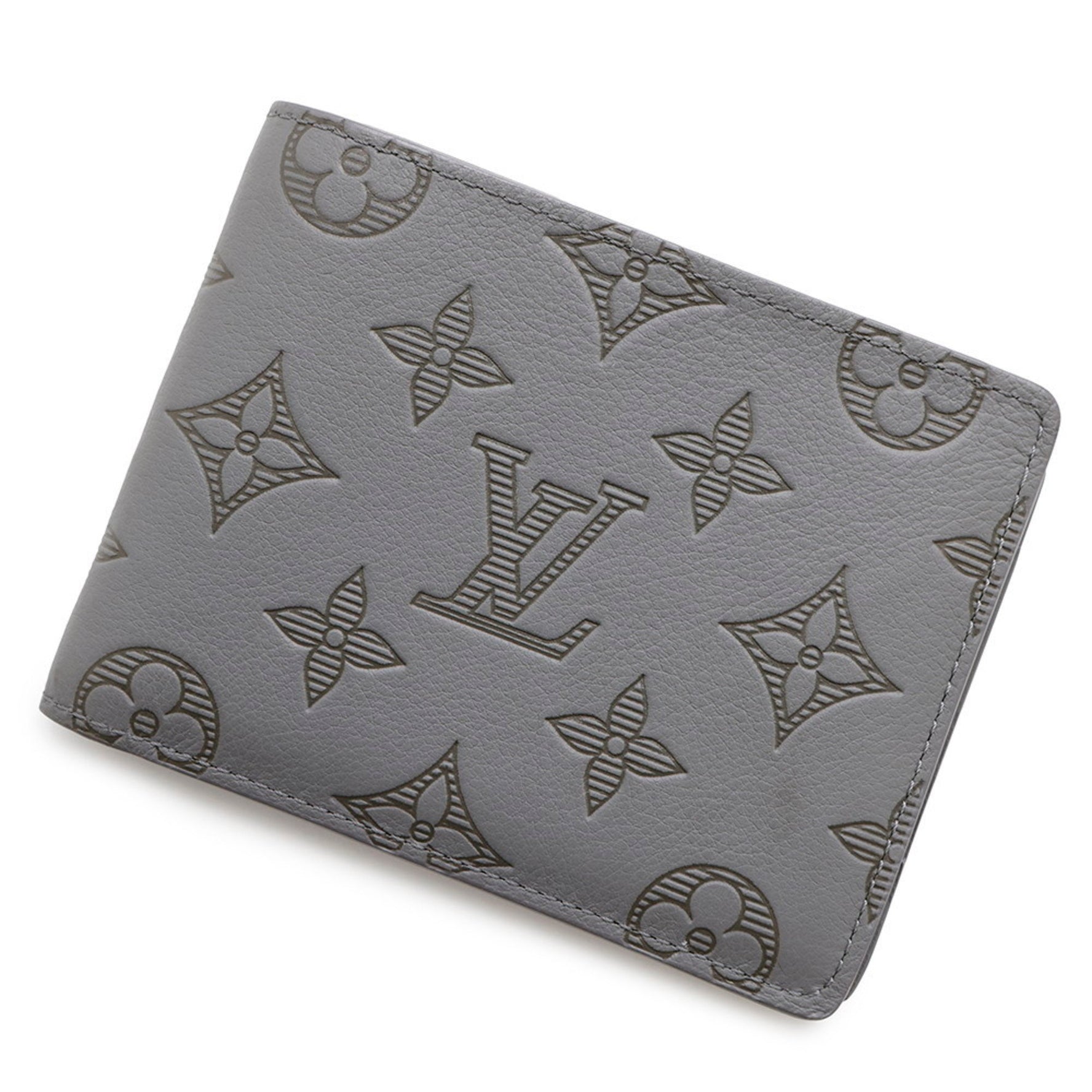 Louis Vuitton Bi-fold Wallet Monogram Shadow Portefeuille Multiple M81383 LOUIS VUITTON