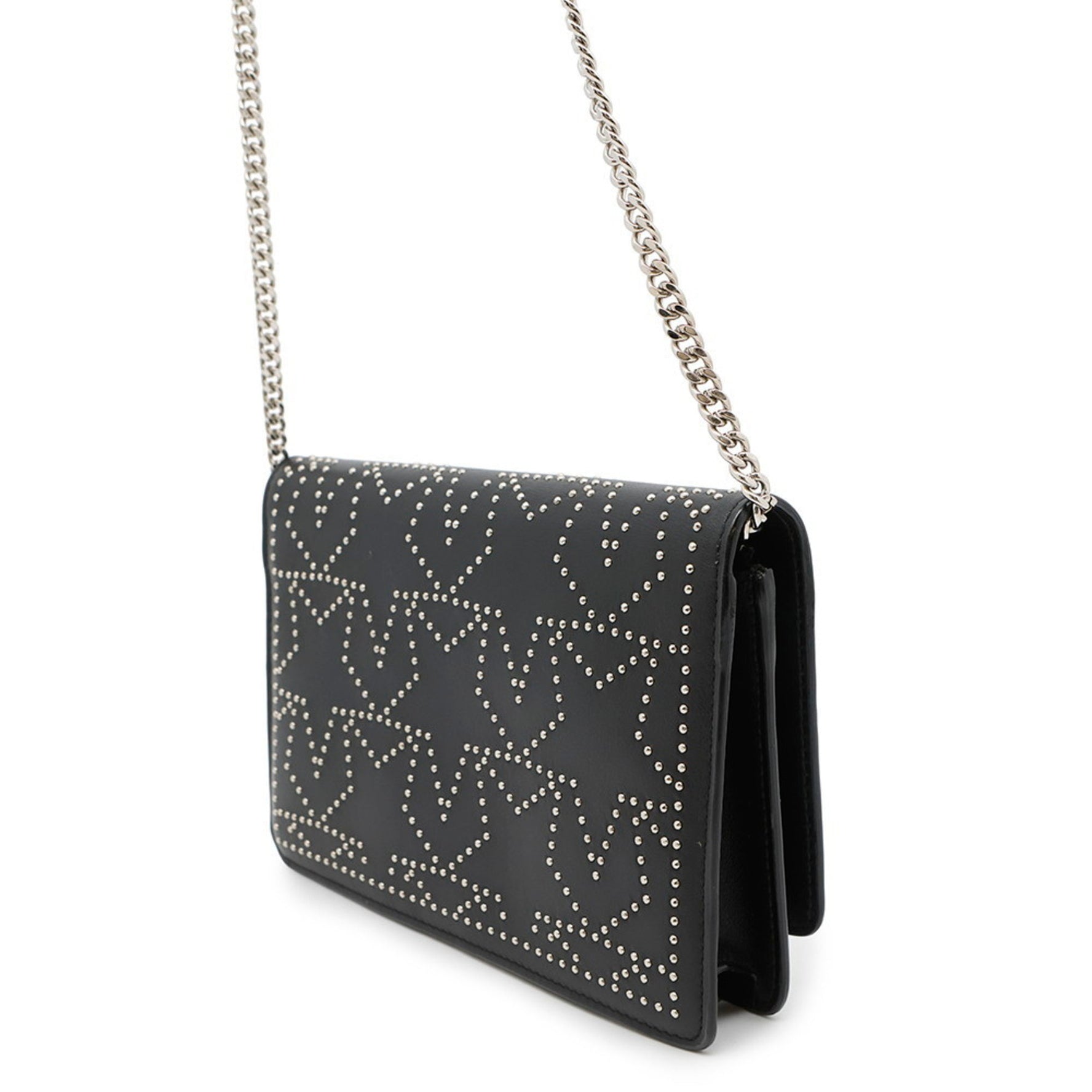 Jimmy Choo Star Leather Chain Wallet