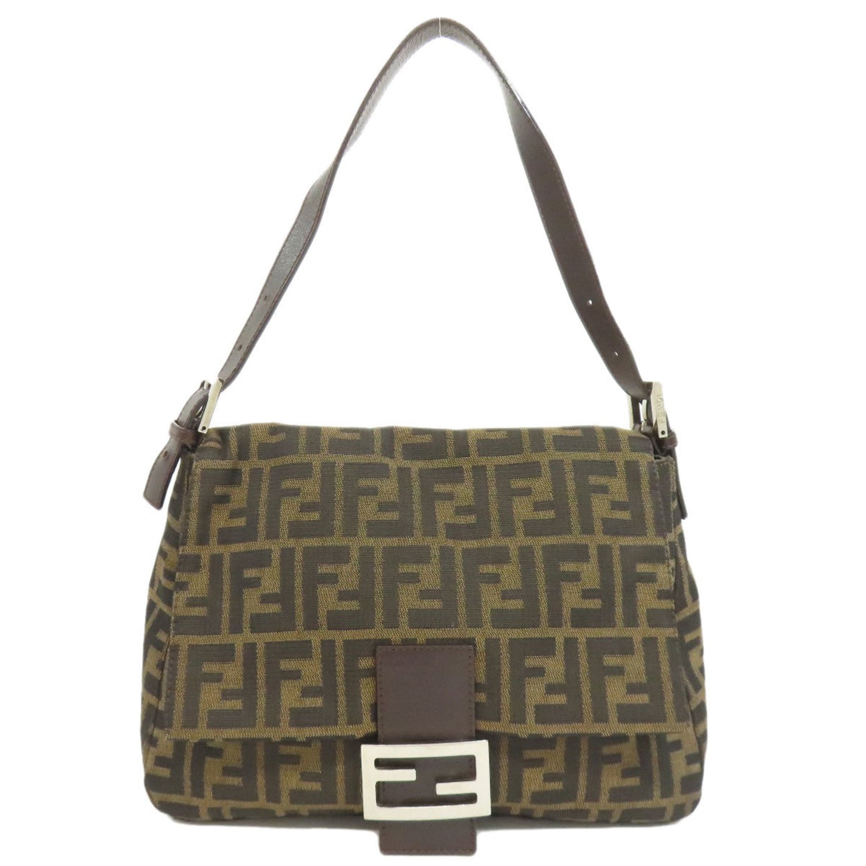 FENDI Mamma Bucket Canvas Handbag